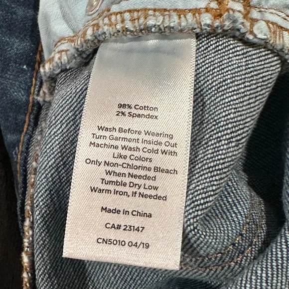 Talbots Flawless Slim Ankle Pattern Denim Jeans Size 8P - Picture 6 of 7